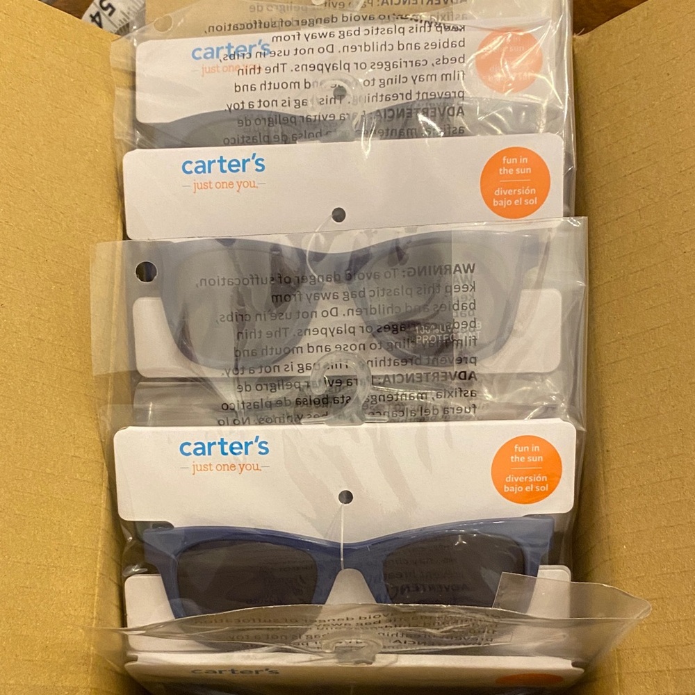 12 Carter's Fun Blue Sunglasses NIB